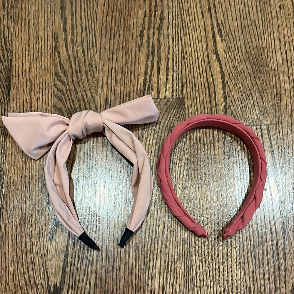 Little Girls Braided Bow Headbands Bundle Of 2